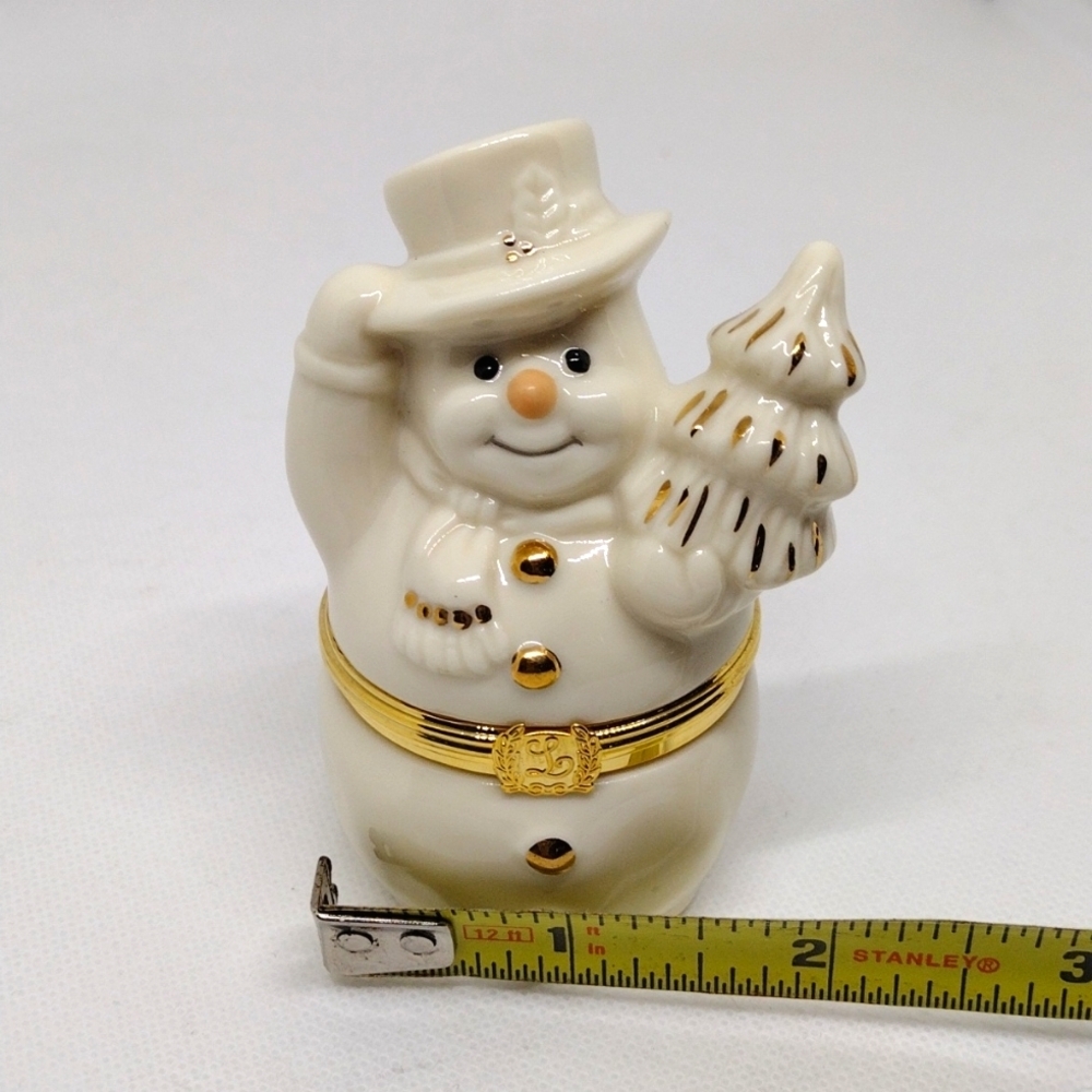 Lenox Treasures "The Snowman's Surprise Box" Trinket Box - Picture 8 of 8